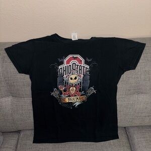 Black Ohio State Jack Skellington T-Shirt